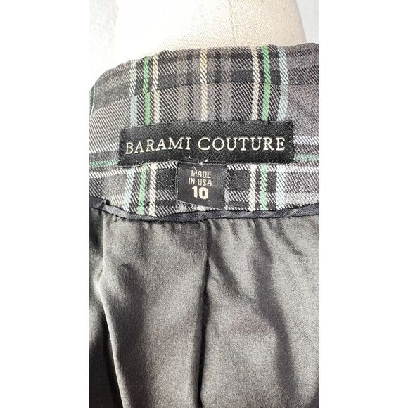 Barami Couture | Blazer | Grey Black Green White Plaid | Sz10 | Made in USA - Picture 5 of 6
